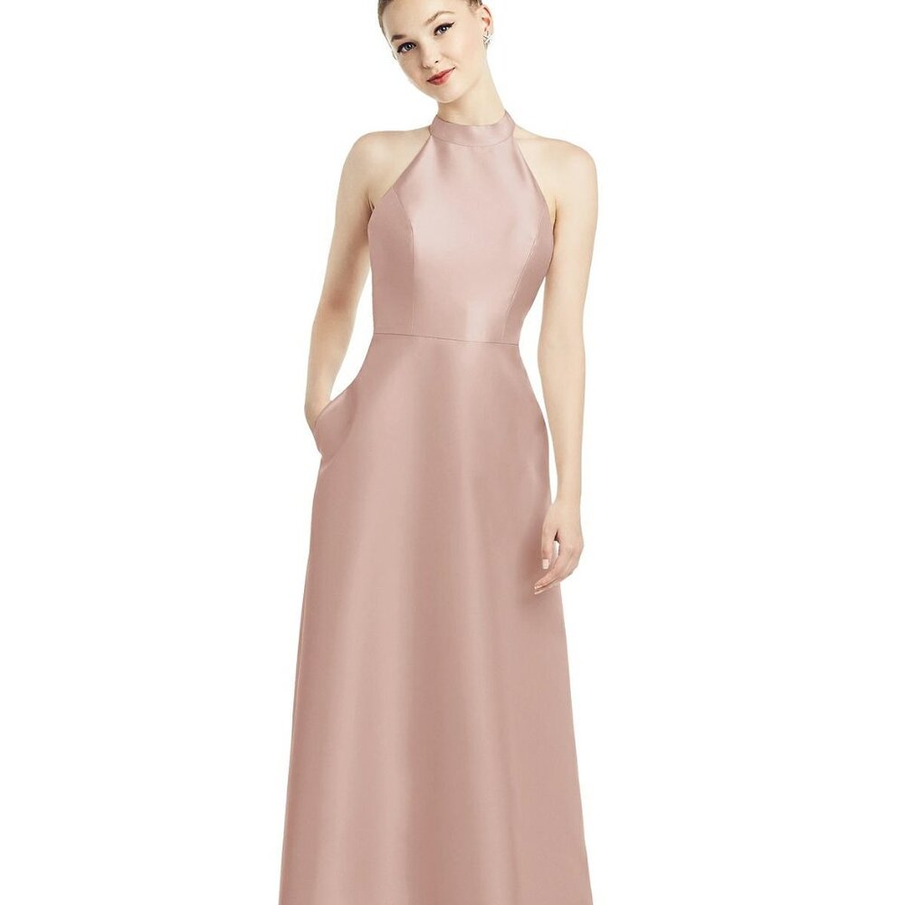 ALFRED SUNG Pink Maxi Dress